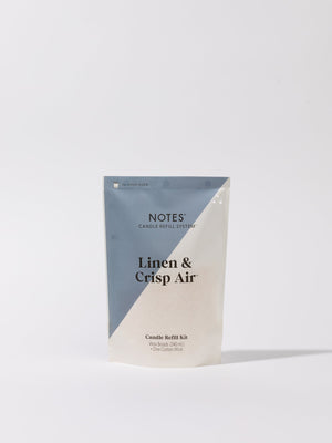 NOTES Candle Refill Kit | Linen & Crisp Air