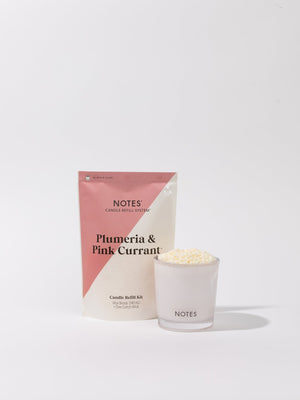 NOTES Candle Refill Kit | Plumeria & Pink Currant
