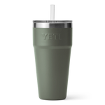 YETI Rambler 26oz Straw Cup: Camp Green