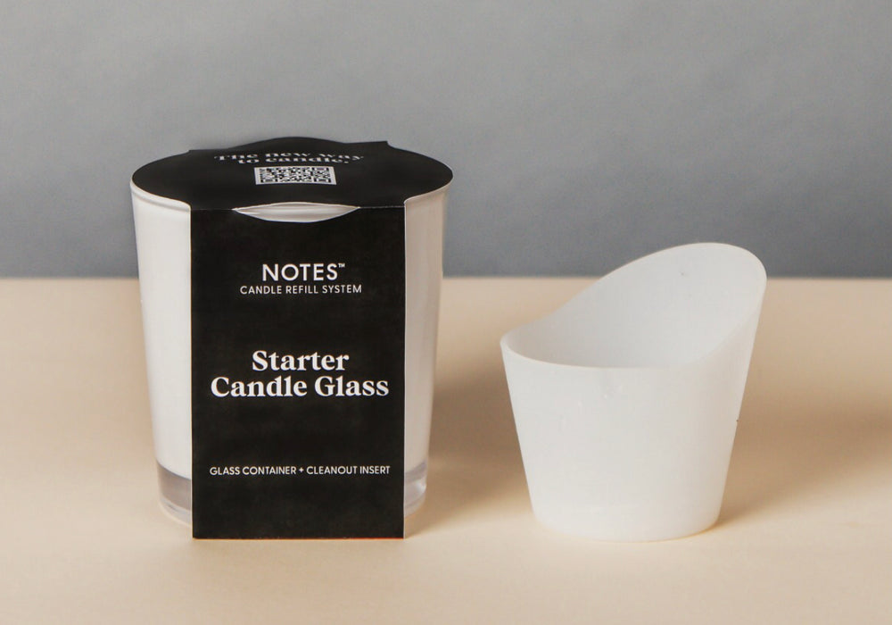 NOTES Starter Candle Glass