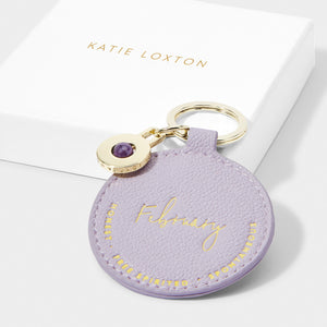Birthstone Keychain | February