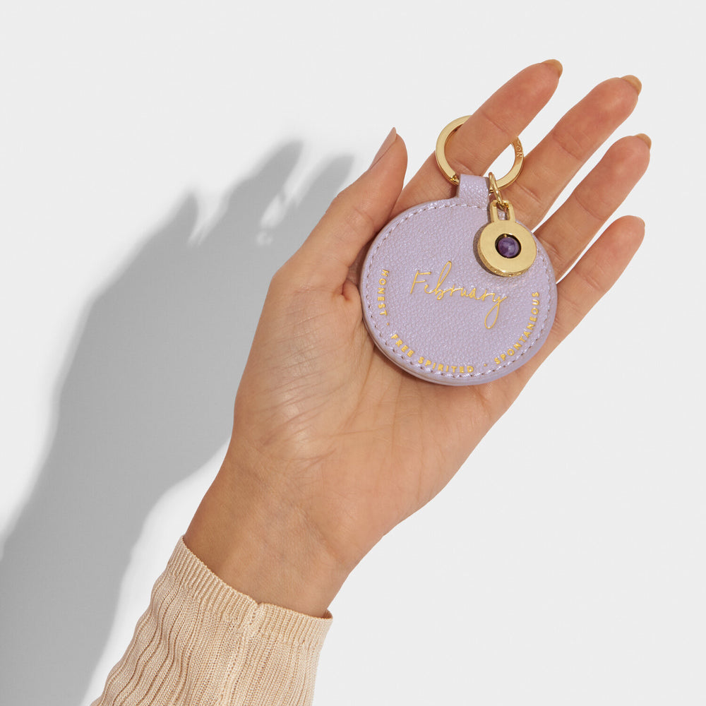 Birthstone Keychain | February