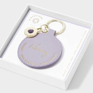 Birthstone Keychain | February