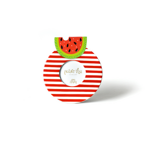 Red Stripe Mini Round Frame