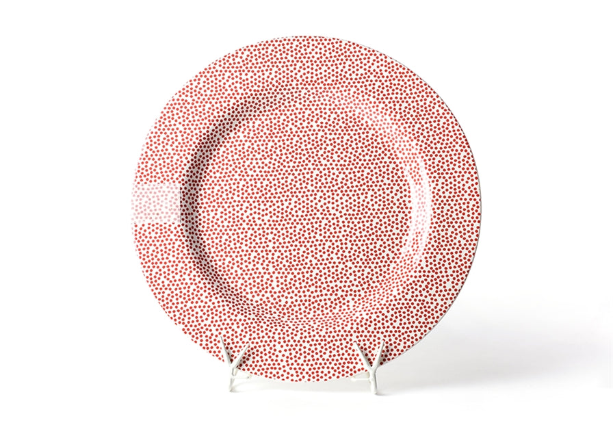 Red Small Dot Big Entertaining Round Platter