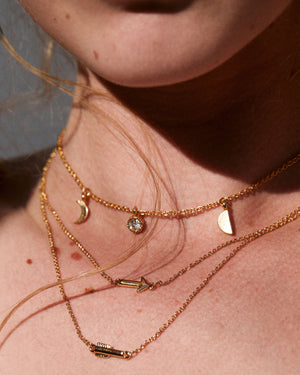 Soul Sisters Best Friend Arrow Necklace Set | Gold