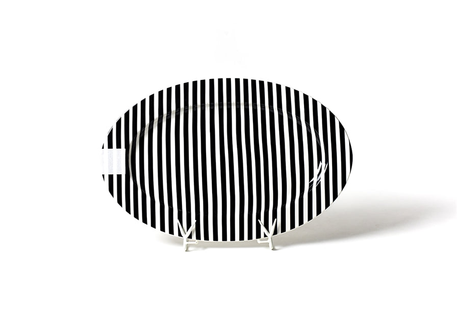 Black Stripe Big Entertaining Oval Platter