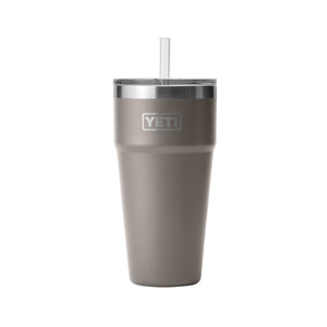 Yeti Rambler 26oz Straw Cup-White