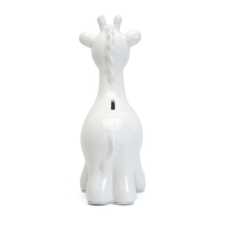 Large Giraffe Bank | White