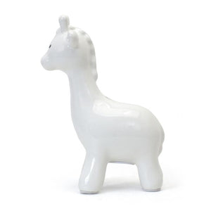 Large Giraffe Bank | White