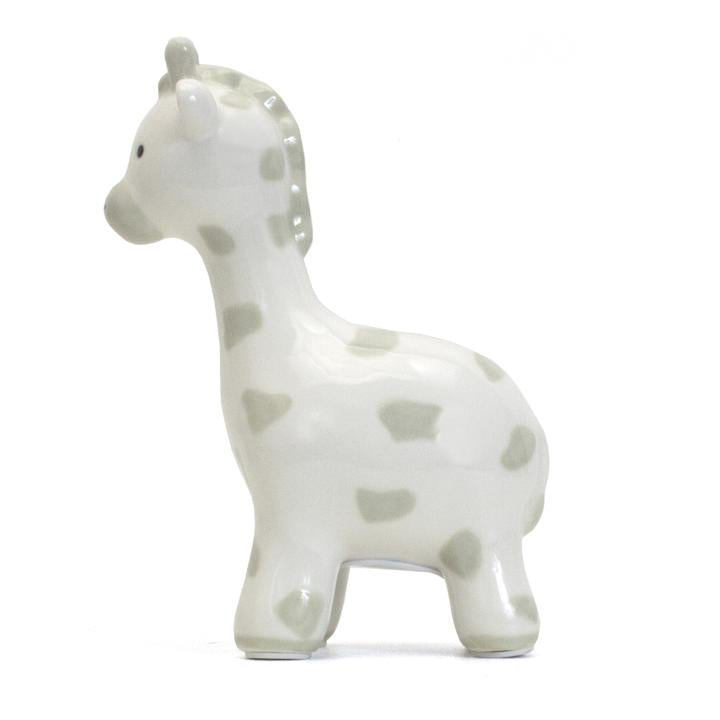 Spotted Giraffe Bank | Gray
