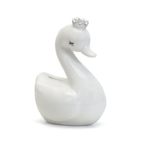 Swan with Silver Crown | White