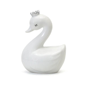 Swan with Silver Crown | White