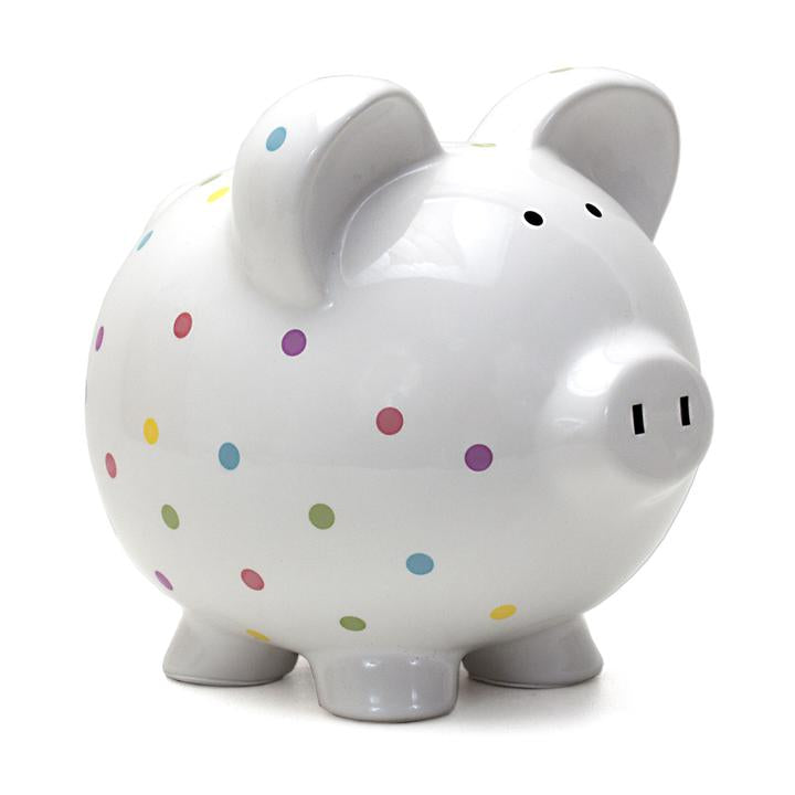 Confetti Dot Piggy Bank