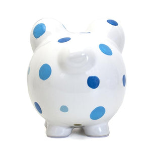 Multi-Dot Piggy Bank | Blue