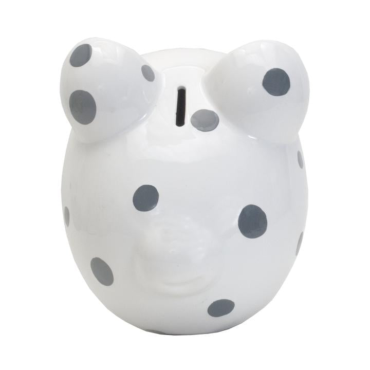 Multi-Dot Piggy Bank | Gray