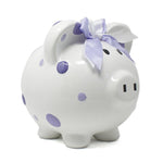 Multi-Dot Piggy Bank | Purple