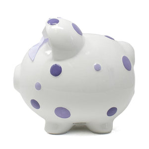 Multi-Dot Piggy Bank | Purple