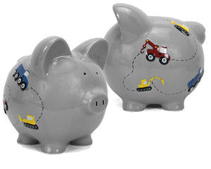 Construction Piggy Bank | Gray