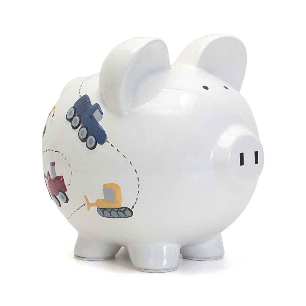 Construction Piggy Bank | White