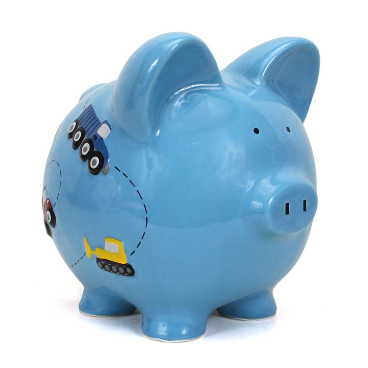 Construction Piggy Bank | Blue