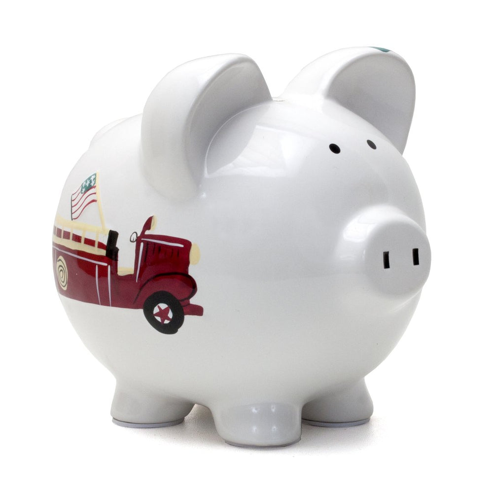 Firetruck Piggy Bank