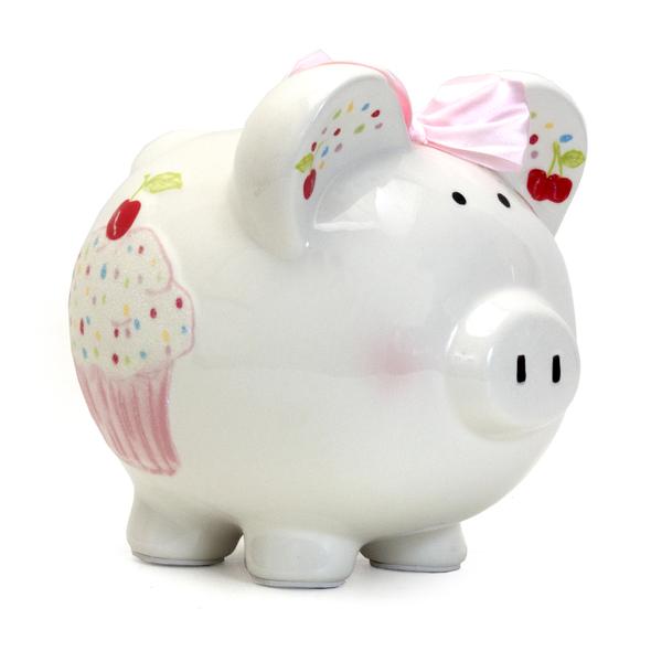 Sprinkle Cupcake Piggy Bank