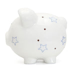 Blue Paper Star Piggy Bank