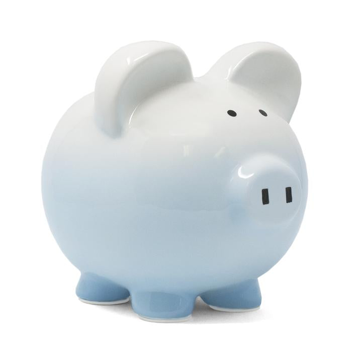 Ombre Piggy Bank | Blue
