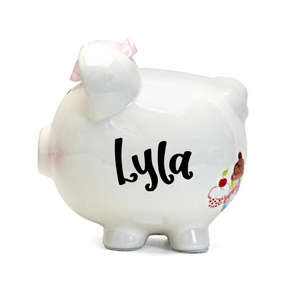 Sprinkle Cupcake Piggy Bank