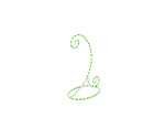 Coton Colors Ornament Stand: Lime Green & White