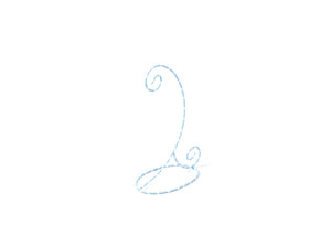 Coton Colors Ornament Stand: Baby Blue & White