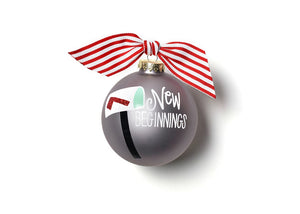 New Beginnings Mailbox Glass Ornament