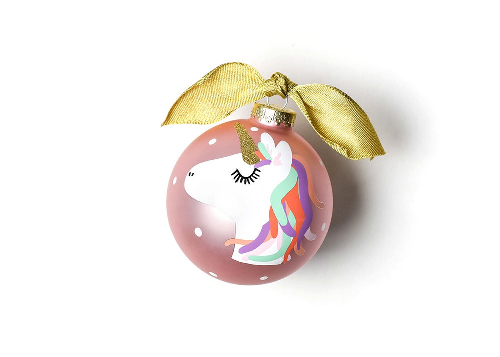 Unicorn Glass Ornament