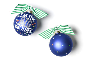 Big Brother Popper Glass Ornament