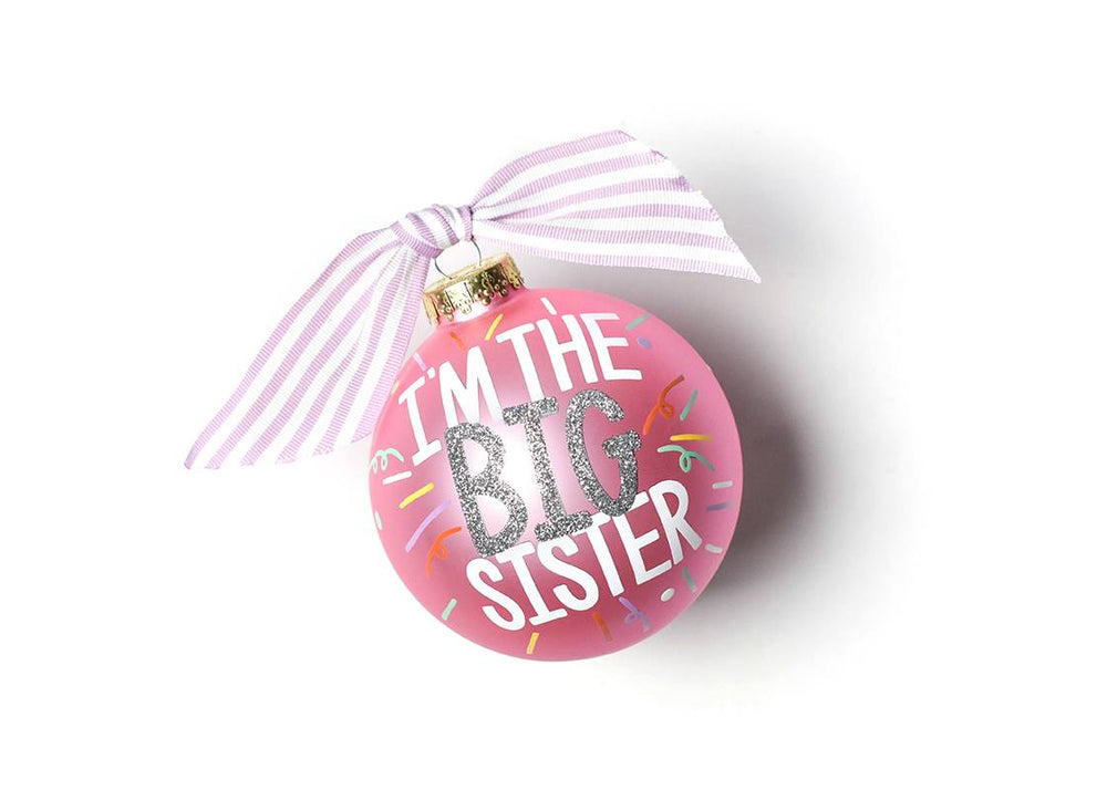 Big Sister Popper Glass Ornament