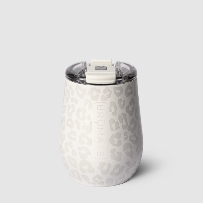 Uncork'd XL Wine Tumbler | Limestone Leopard