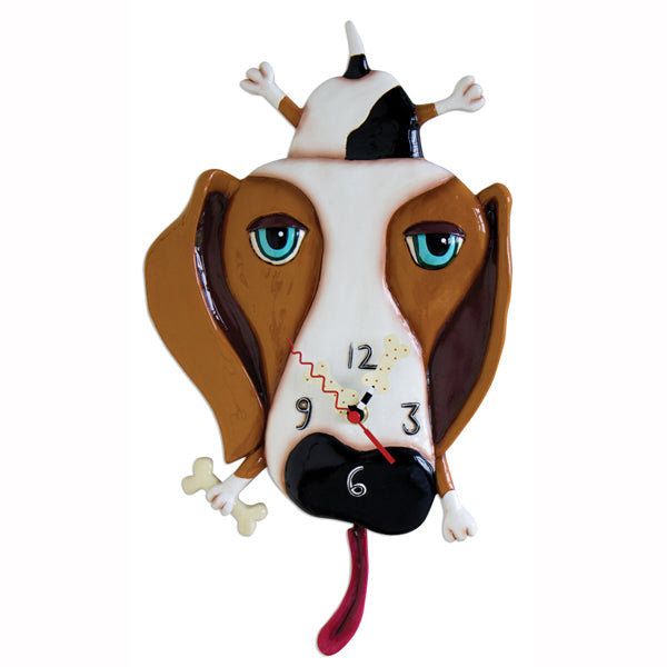 Buckley Dog Pendulum Clock
