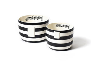 Black Stripe Happy Everything!™ Mini Bowl