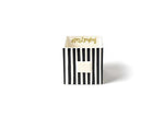 Black Stripe Mini Nesting Cube Medium