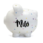 Confetti Dot Piggy Bank