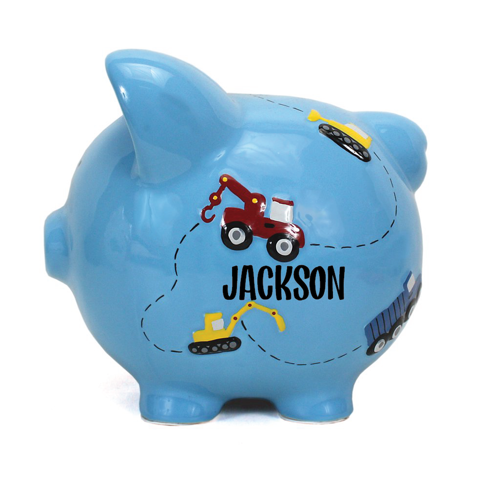 Construction Piggy Bank | Blue