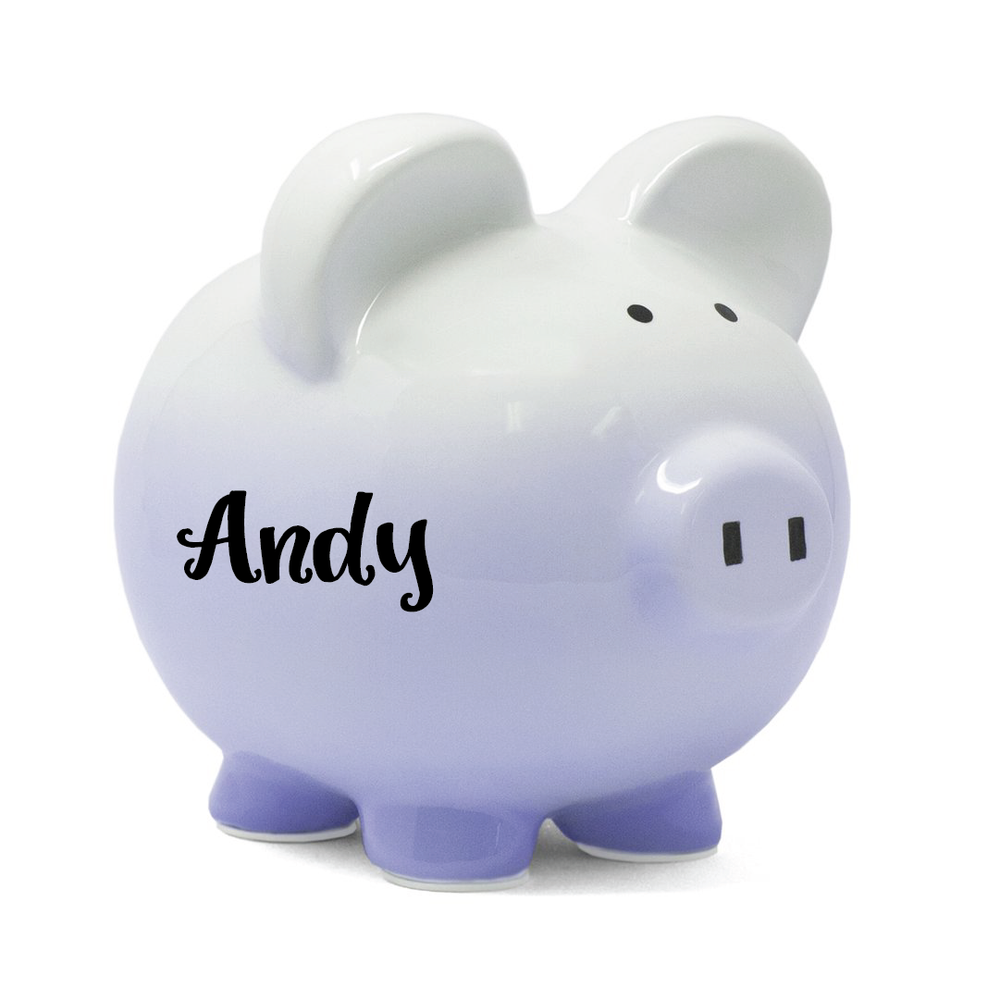 Ombre Piggy Bank | Purple