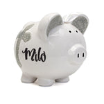 Faith Piggy Bank | Gray