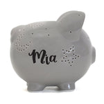 Night Light Piggy Bank | Gray