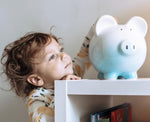 Ombre Piggy Bank | Blue