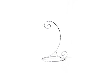 Coton Colors Ornament Stand: Silver & White