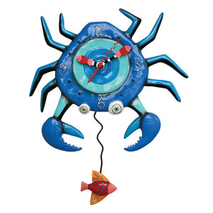 Blue Crab Pendulum Clock