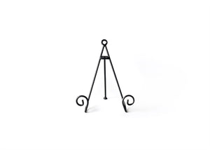 Black Medium Swirl Plate Stand