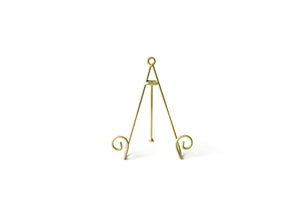 Gold Medium Swirl Plate Stand